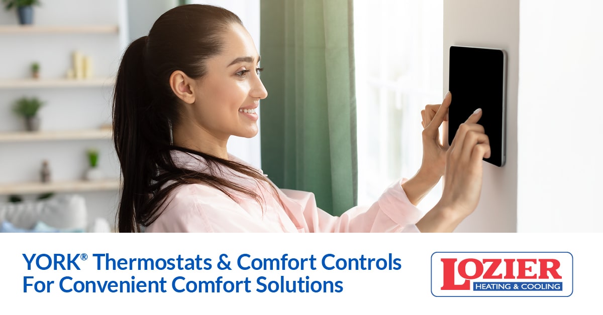 YORK® Thermostats & Comfort Controls Lozier Heating & Cooling