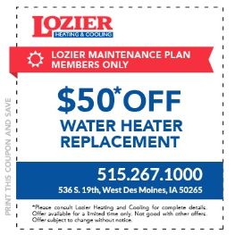 Water heater special.